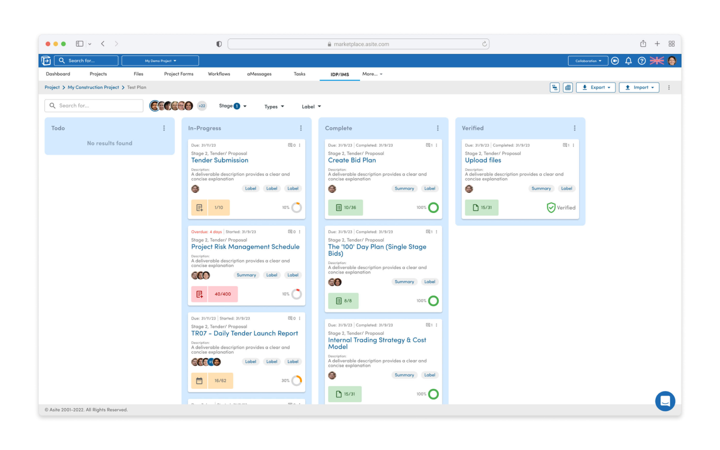 wi-Q admin and operational interface