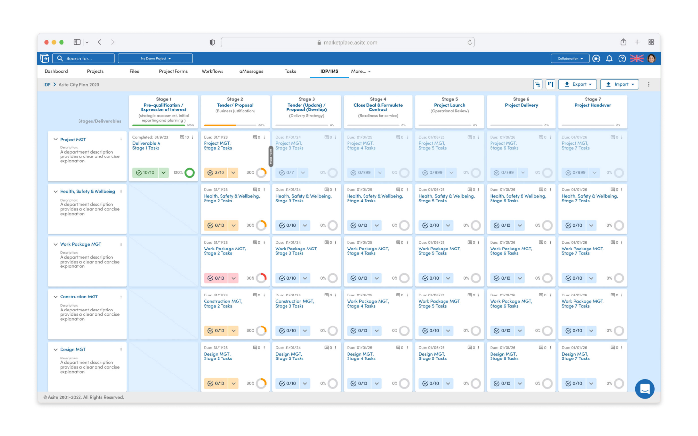 wi-Q admin and operational interface
