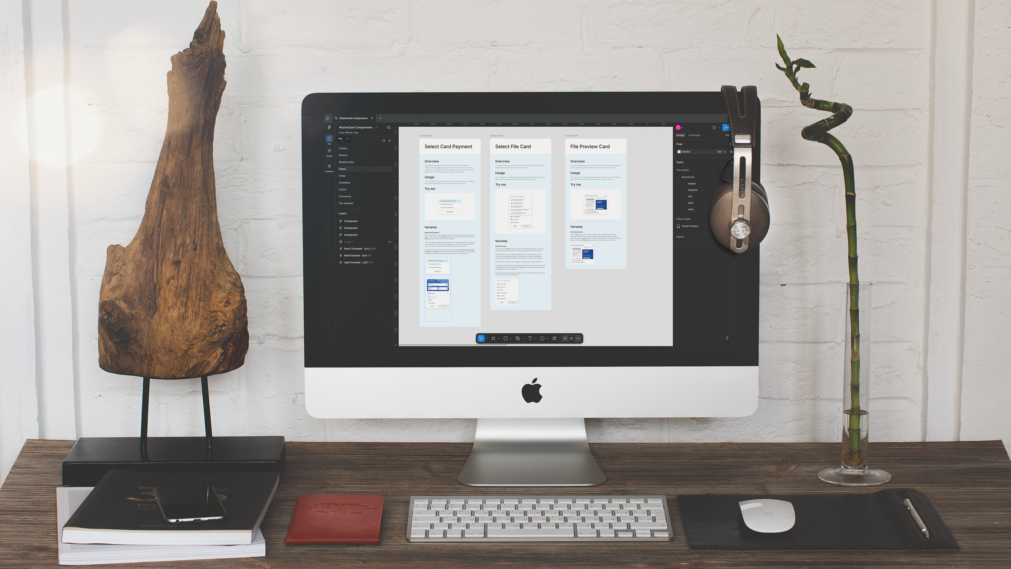 RosterCore Care product screens