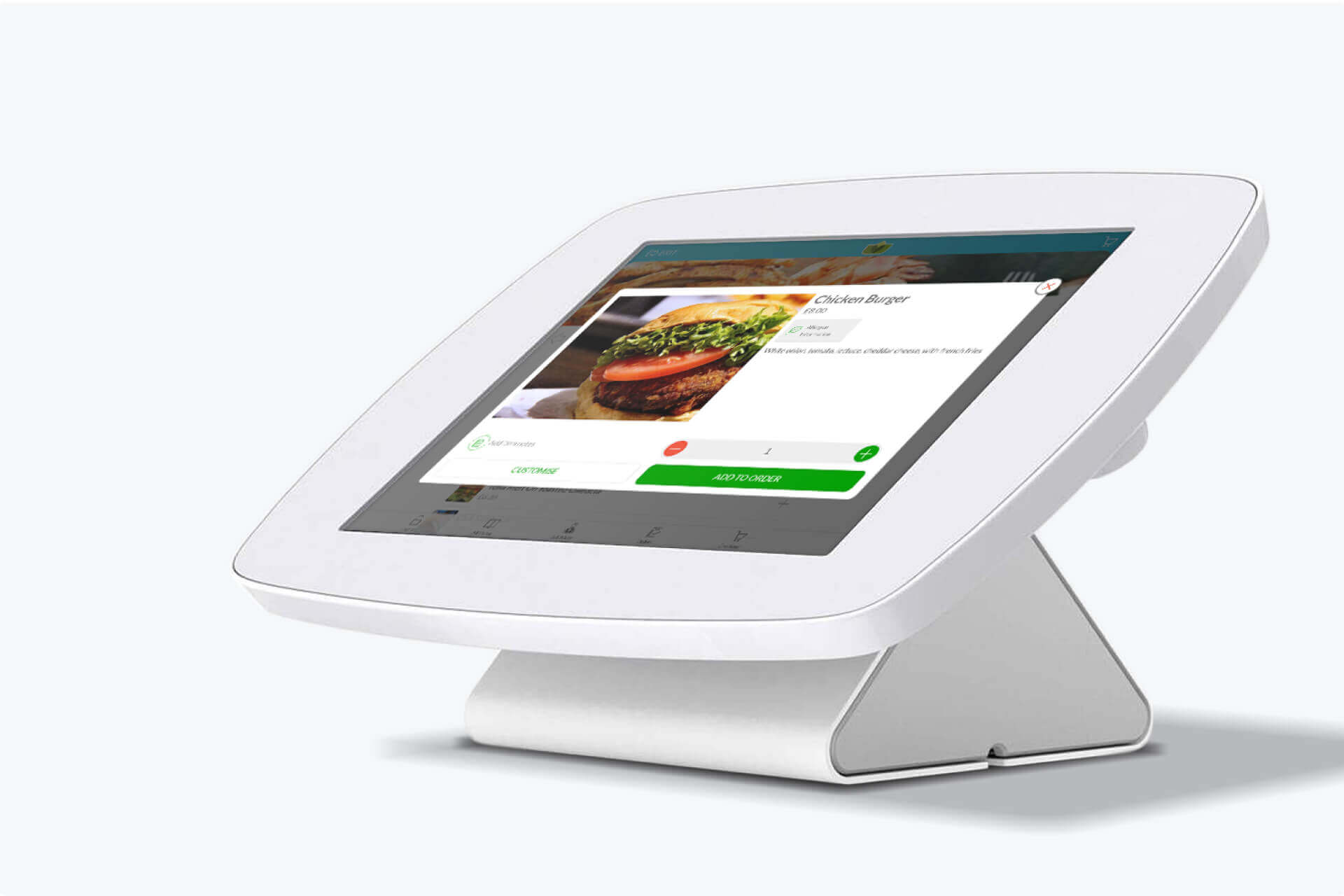 wi-Q mobile ordering interface